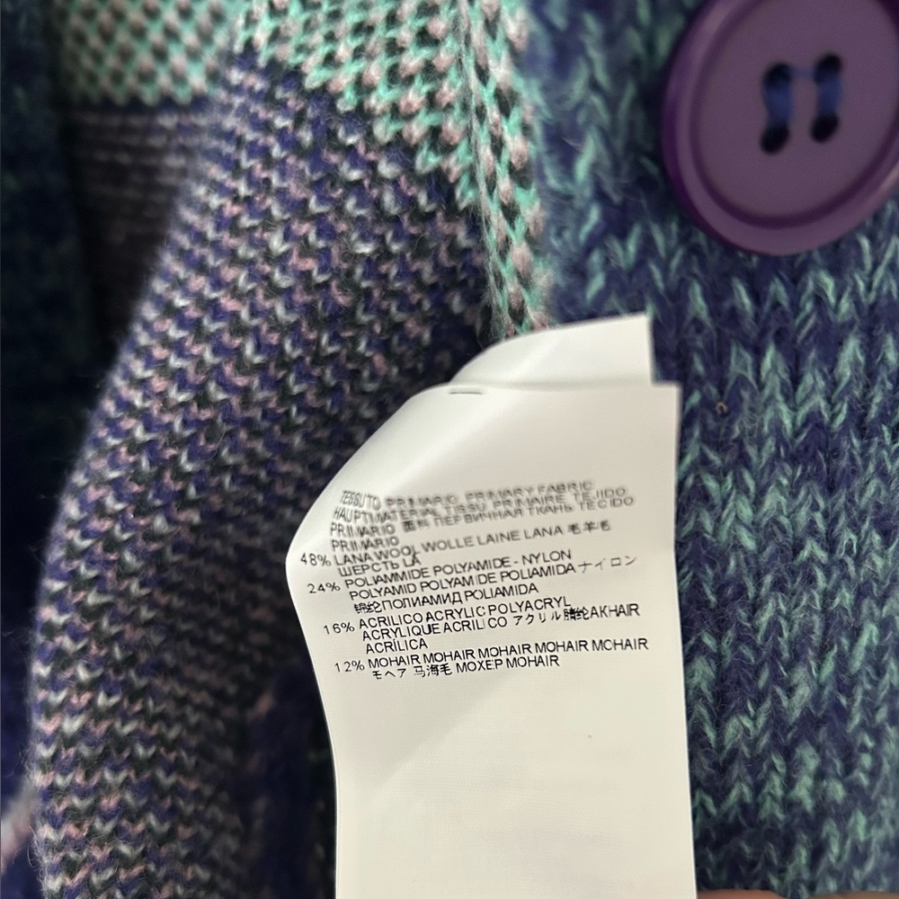 MM6 Maison Martin Margiela Multicolor Geometric Cardigan - Picture 6 of 6